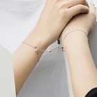 2 шт.компл. креативный магнит притягивающий Парные браслеты лучший друг металлический браслет милый Декор с кошкой из титановой стали ювелирные изделия для влюбленных