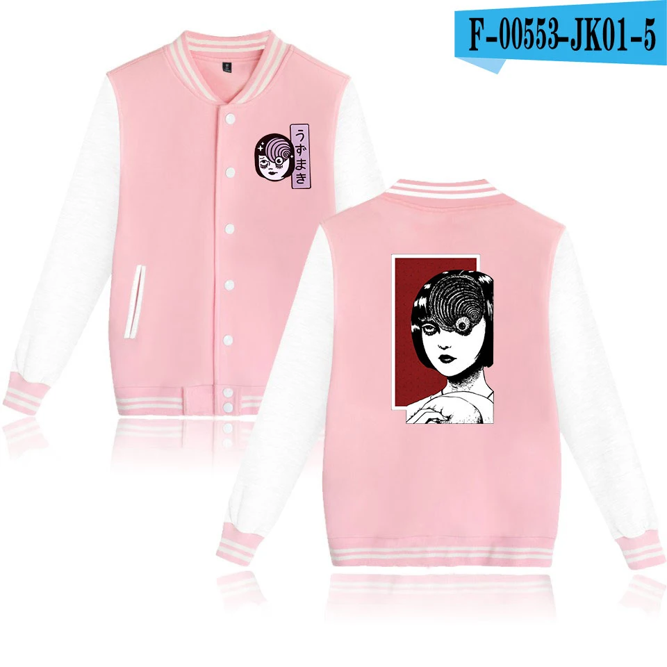 Японская бейсбольная Униформа Junji Ito из аниме ужас флисовая куртка для женщин и