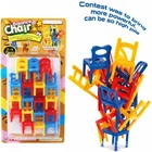 18 шт мини-стул балансовый блок пластиковый монтажный блок игрушка накидки на стулья для декора, для родителей и детей игра балансирующая игра обучающая игрушка