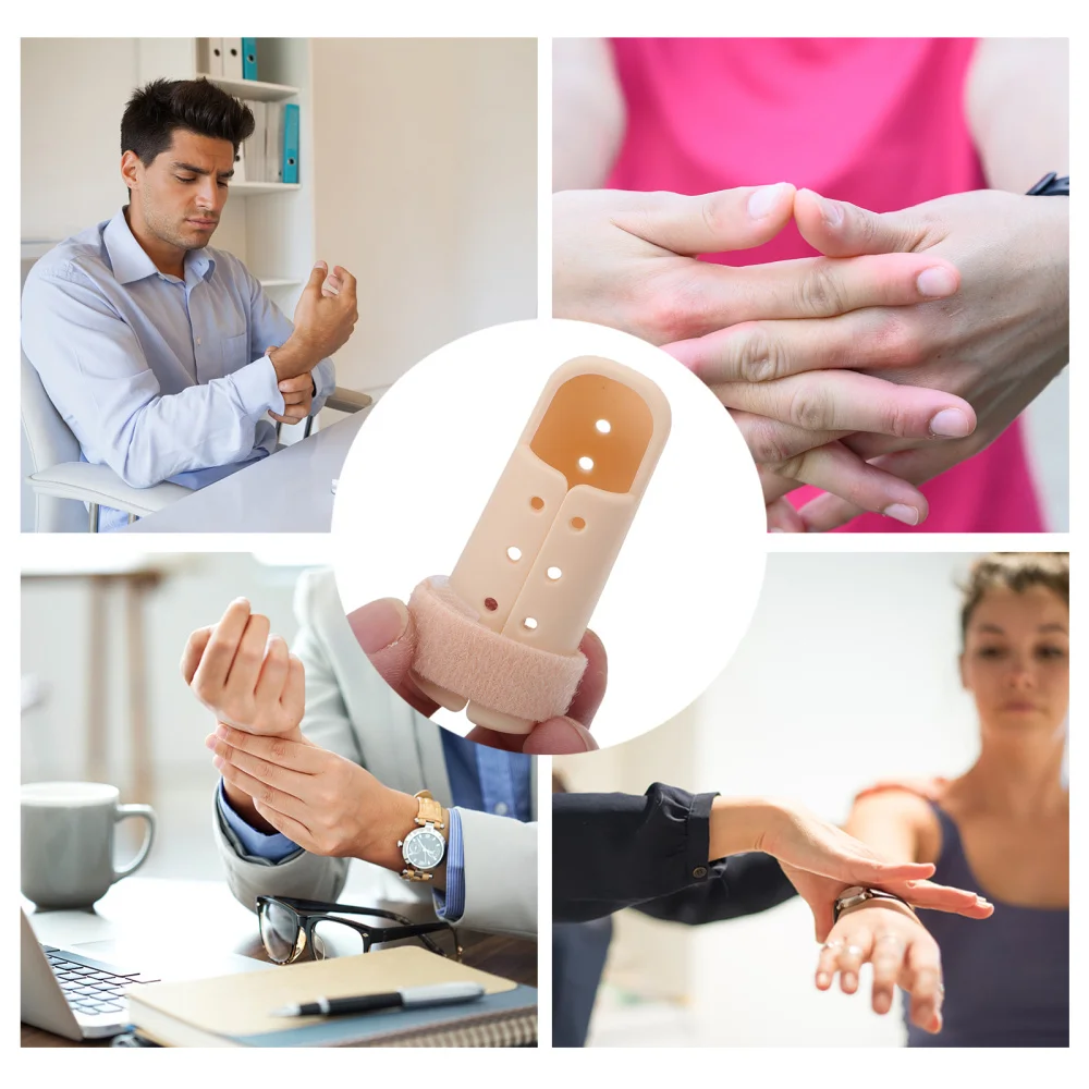 

6 Pcs Finger Splint Finger Support Brace Finger Stabilizer Finger Fixing Cover
