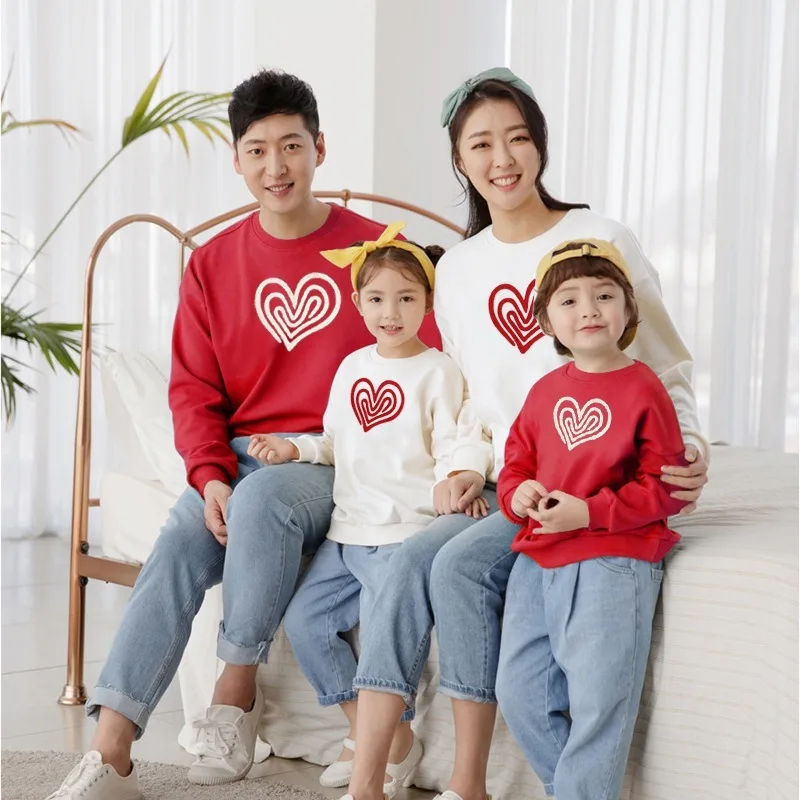 

Family Sweatshirts Mommy and Me Matching Clothes Mother Daughter Father Son Tops Baby Romper Family Outfits Hoodies