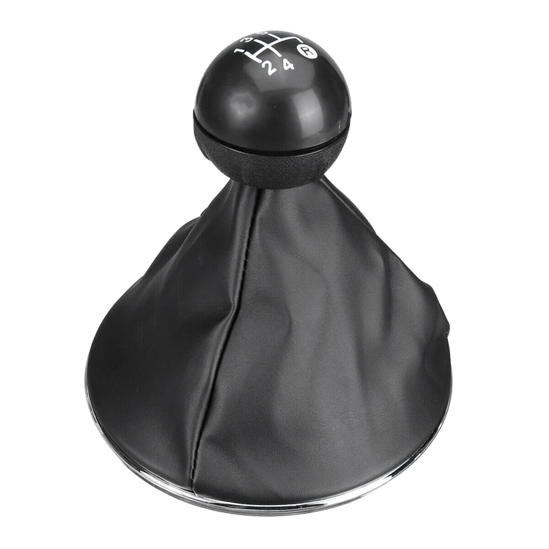 Кожаная ручка переключения передач 5 скоростей MT с крышкой багажника для Fiat 500 500C