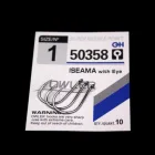 10 шт.лот Высокоуглеродистый рыболовный крючок ISEAMA с глазом 50358 для ловли карпа, сома Anzol Peche, японские рыболовные снасти, рыболовный крючок