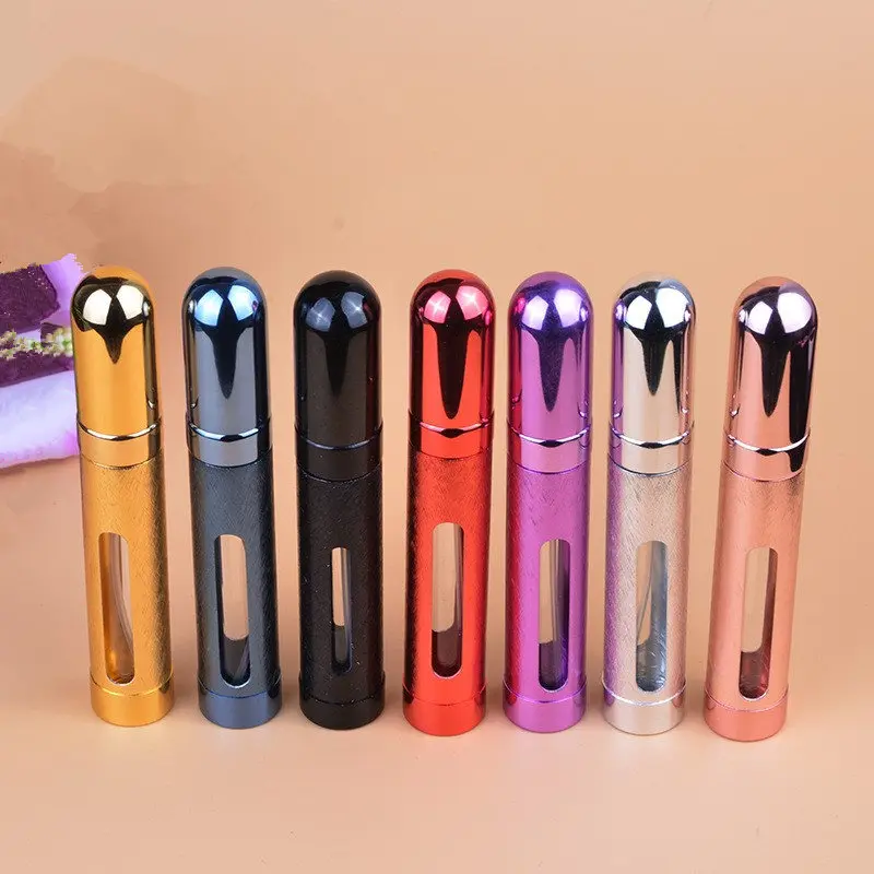 Насос 12 мл форма пули многоразовый анодированный алюминиевый стеклянный пустой