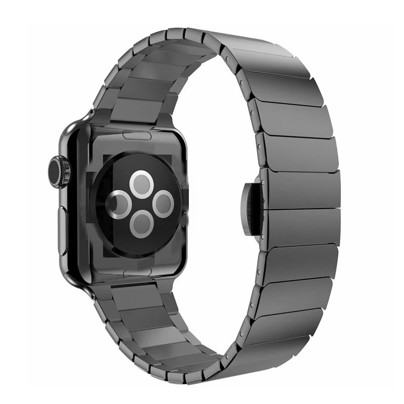 

Ремешок из нержавеющей стали для Apple Watch Series 5 4 3 38 40 мм, браслет для iwatch Link, браслет для iwatch Series 5 4 44 мм