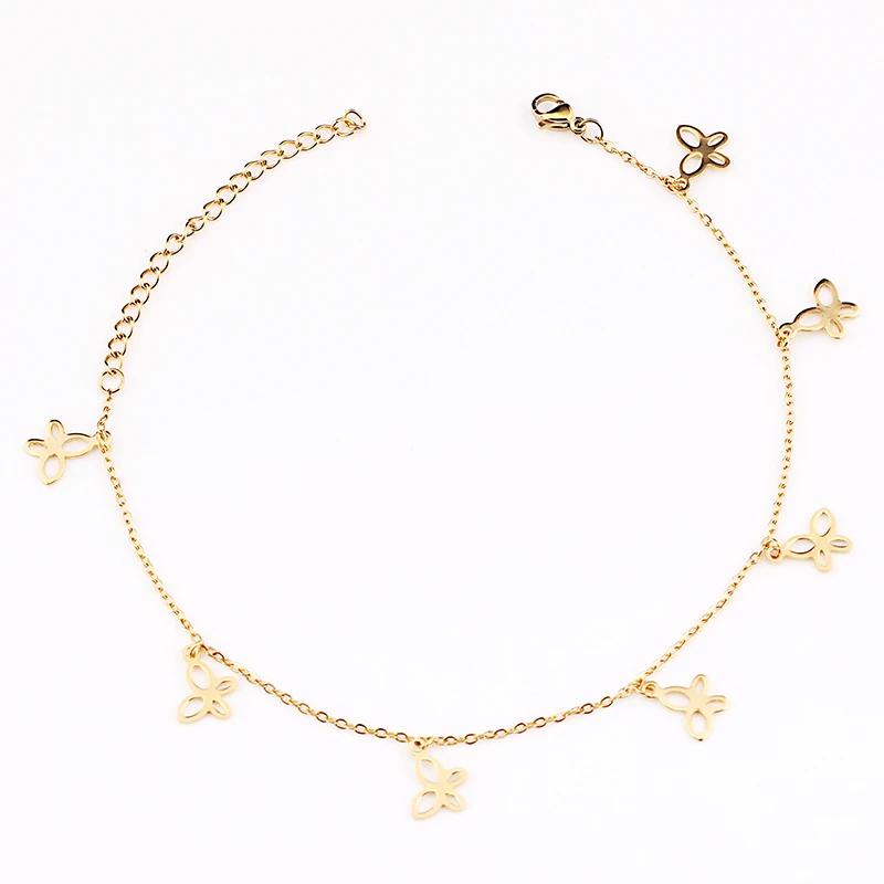 Новый золотой серебряный цвет круглая кисточка простой кулон-бабочка женский