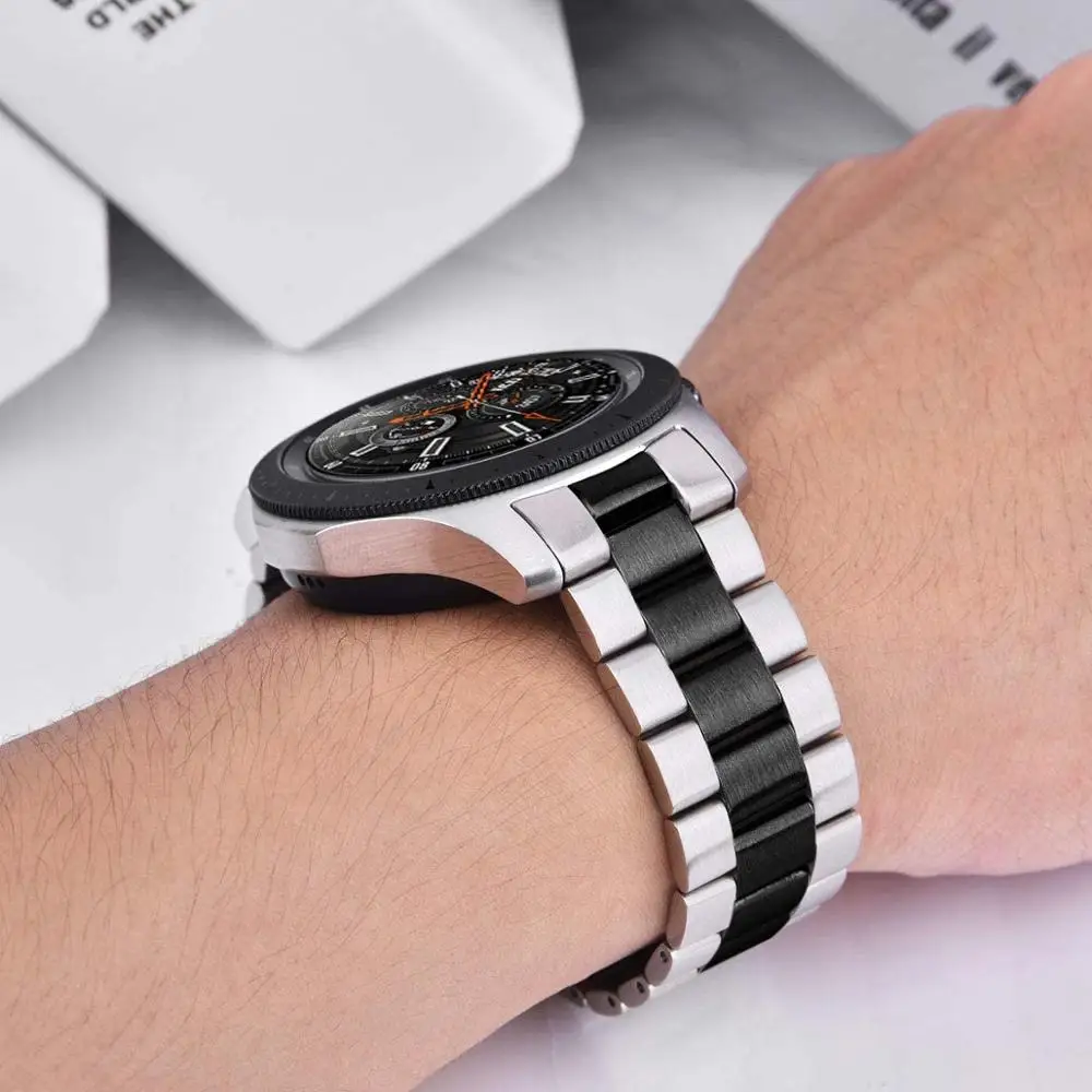 Ремешок металлический для Huawei Watch GT2 amazfit bip браслет Samsung Gear S3 Sport Classic huawei gt galaxy watch 42