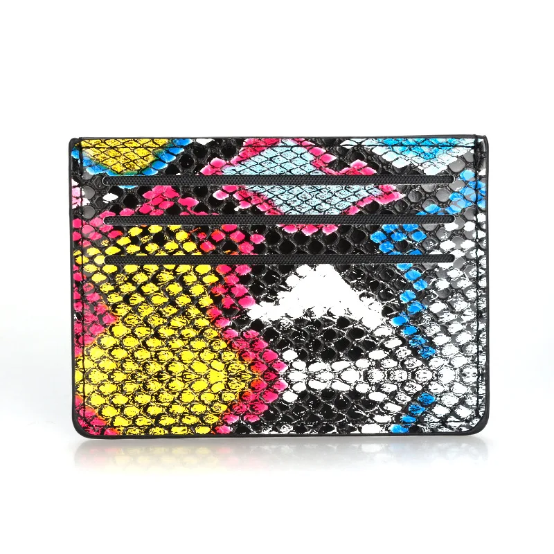 Набор карт со змеиным узором компактный футляр для из искусственной кожи