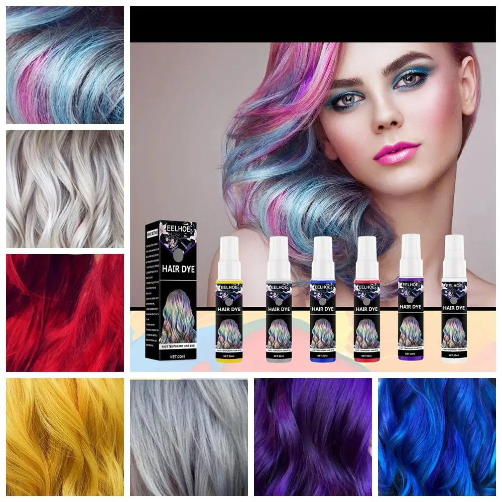 Одноразовая краска для волос Полуперманентная мгновенная оттенок 6 цветов