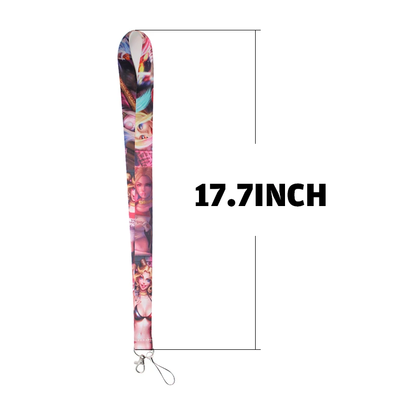 

LX95 Suicide Squad Keychain Neckband Lanyard USB ID Card Badge Holder Mobile Belt Lanyard Mobile Phone Accessories