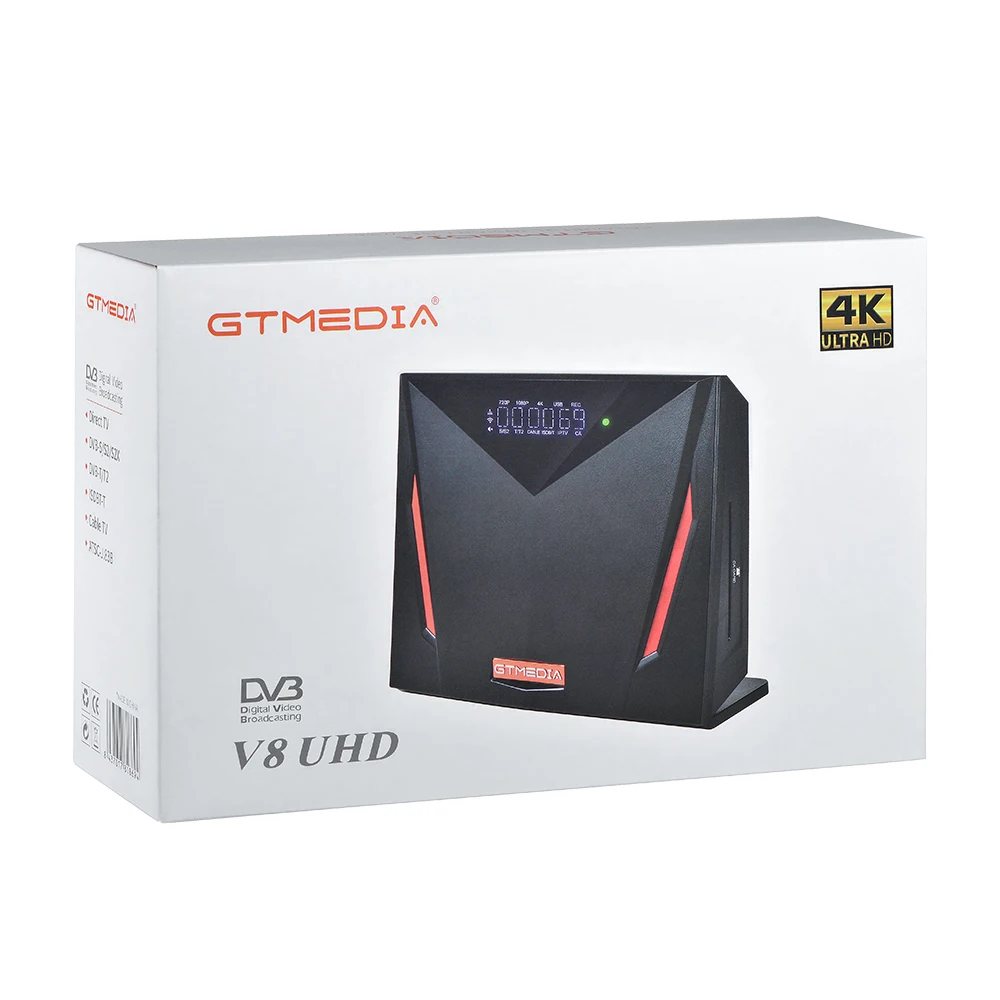 [2 шт.] новый спутниковый ресивер GTmedia V8 UHD 4K со встроенным WiFi Авто PowerVu Xtream Cline DVB S2 T2