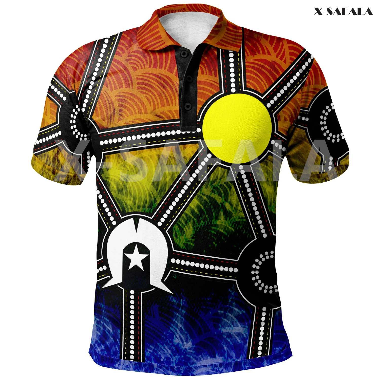 

Australia Naidoc Week 2021 Aboriginal Art 3D Full Printed Men Women Thin Polo Shirt Collar Short Sleeve Street Wear Casual Tee