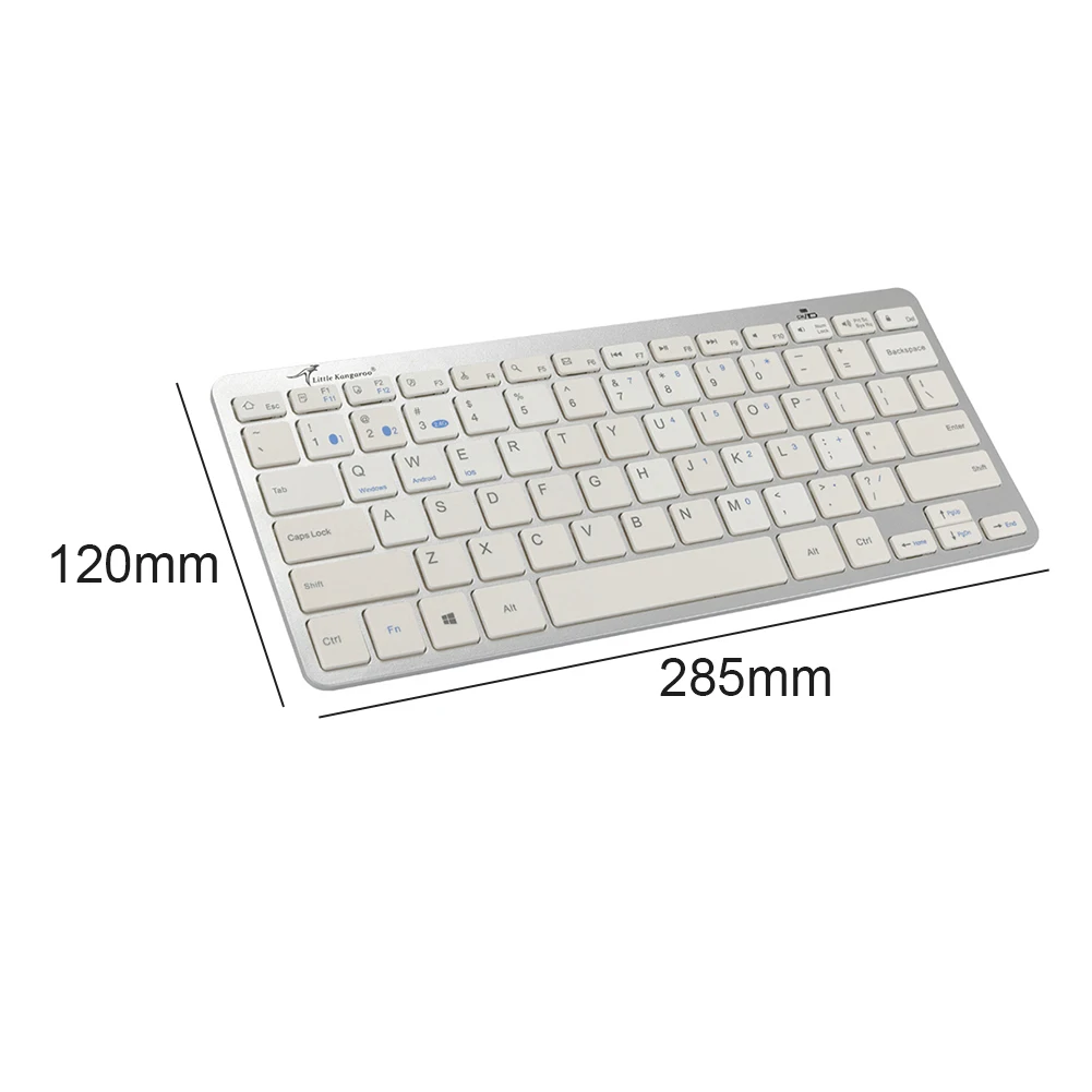 

DS-2026 Multi Device Pure Bluetooth Keyboard 2.4G Wireless Dual Mode Slim Keyboard for PC Smartphone Tablet