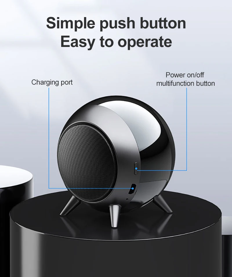 Портативная Bluetooth-колонка миниатюрная беспроводная акустическая система