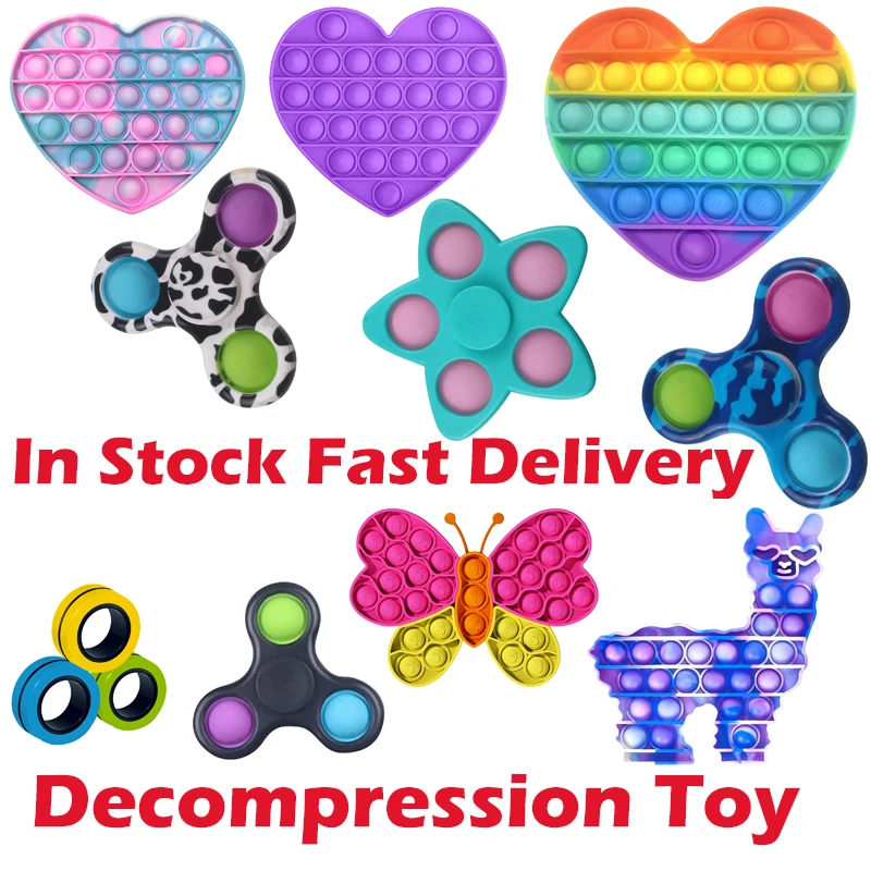 

Push Bubble Fidget Toy Decompression Sensory Set Stress Reliever Toy Fidget Sensory Toy Autism Special Needs 2021 Relief Anxiety