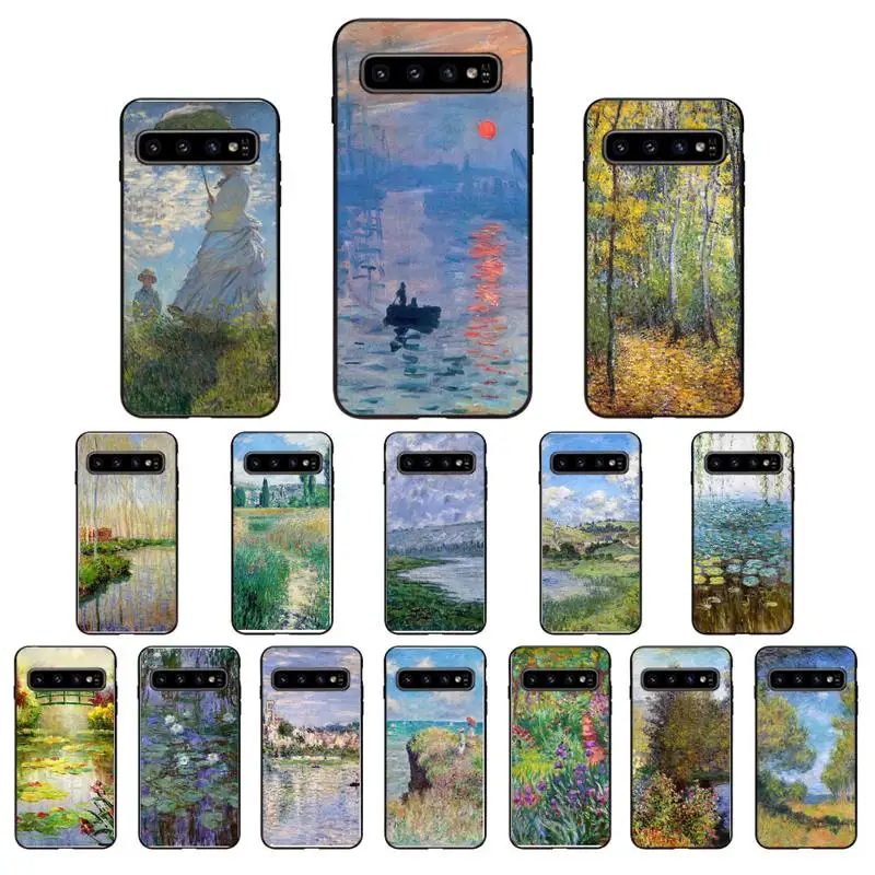 

YNDFCNB Claude Monet Garden Lotus Bridge Phone Case for Samsung Galaxy S6 S6edge Plus S7 S7edge S8 S9 S10 Plus S20