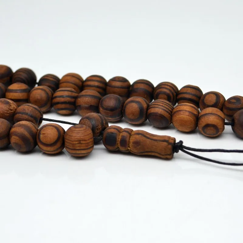 12 мм Сосновая древесина 33 молитвенные бусины мерцание