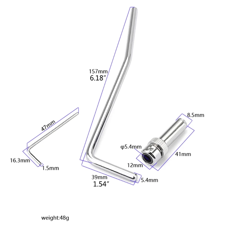 

Metal Frame Tremolo Arm Electric Guitar Tremolo Arm Tremolo Bridge Accessories for Electric Guitar Tremolo Bridge System