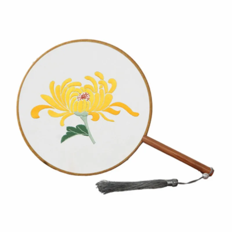 1pc Embroidery DIY Handmade Round Fan Material Bag Palace for Adult Beginners | Дом и сад