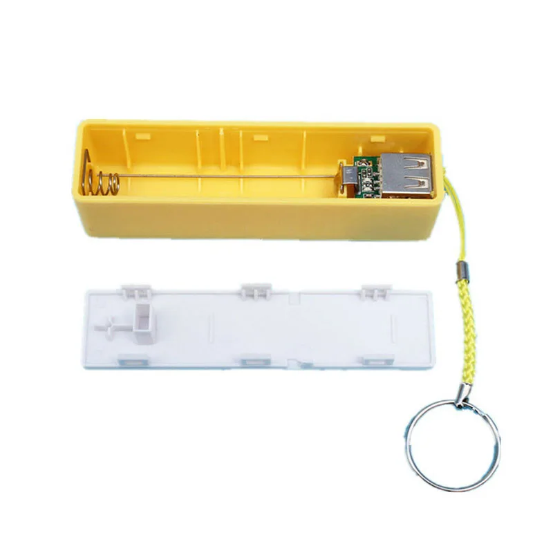 USB Power Bank Case Diy Kit Yellow 18650 Lithium Battery Charger Box Holder for 1800mAh 2200mAh | Электроника