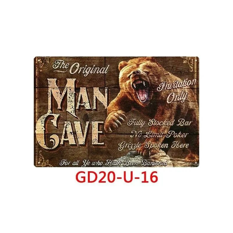 

Metal Tin Sign ORIGINAL man cave Bar Pub Home Vintage Retro Poster Cafe ART