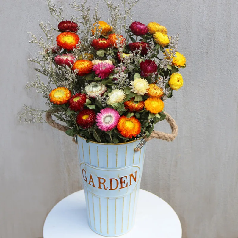 

10/20pcs Natural Colorful Chrysanthemum Fluffy Dried Flower Furniture Hotel Home Decoration Wedding Shooting Prop Valentine's