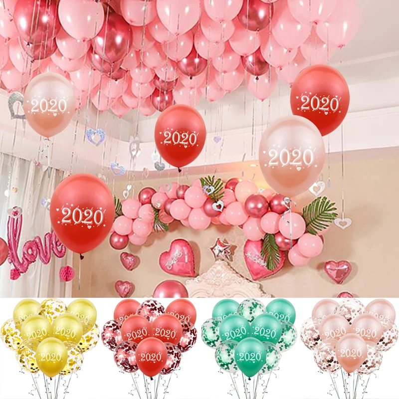 Латексные воздушные шары 2020 для новогодней рождественской вечеринки свадьбы