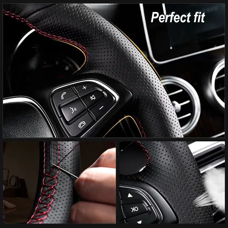 Чехол на руль из натуральной кожи для BMW E90 320d 320i 325i 330i X1 320 318i 328xi 2007 | Автомобили и