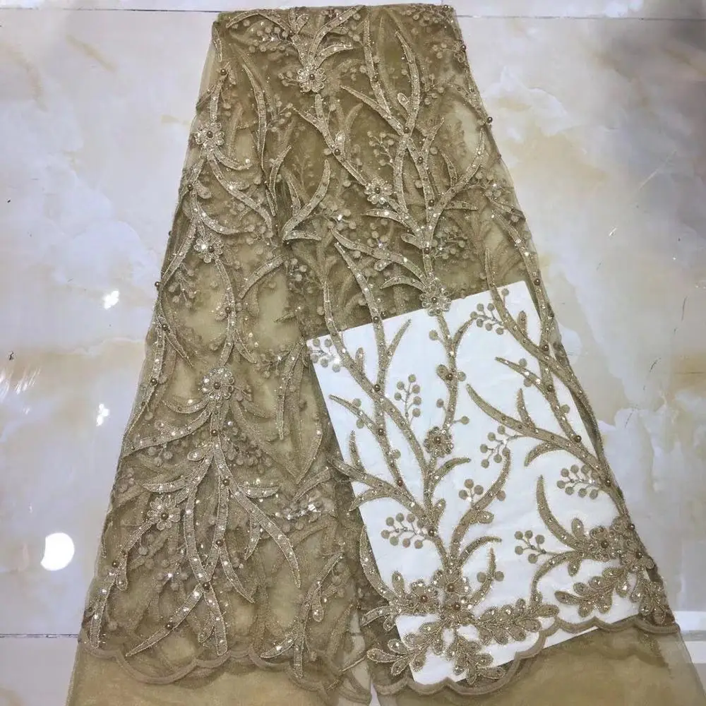 Африканская кружевная ткань 2019 вышитая в нигерийском стиле Свадебная