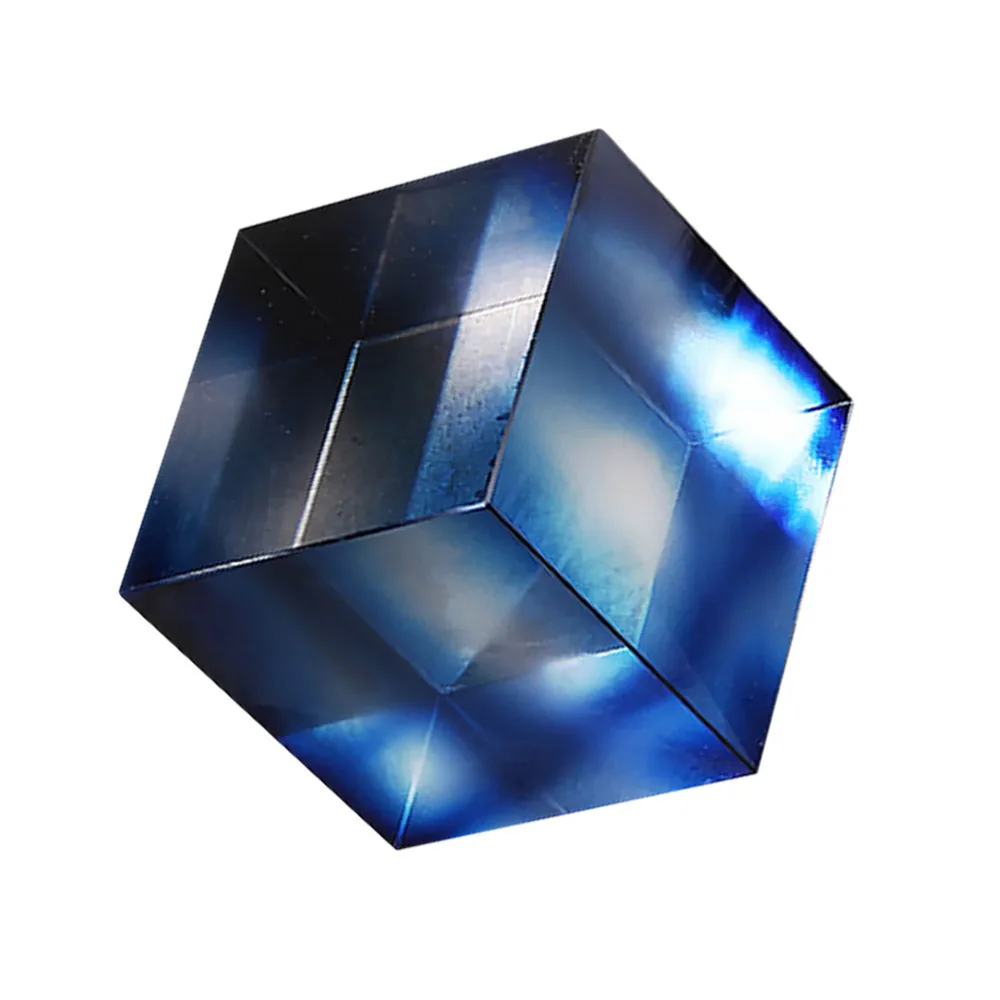 

1Pc Modern Simple Cube Adornment Creative Ctystal Ornament Home Decor Blue