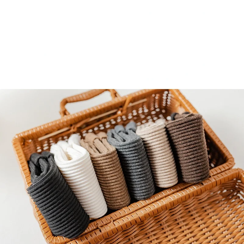 Носки женские хлопковые утепленные теплые короткие носки из овечьей шерсти с