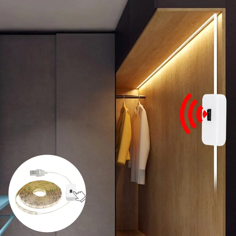 Беспроводной светодиодный ночник для кухни с пассивным инфракрасным датчиком