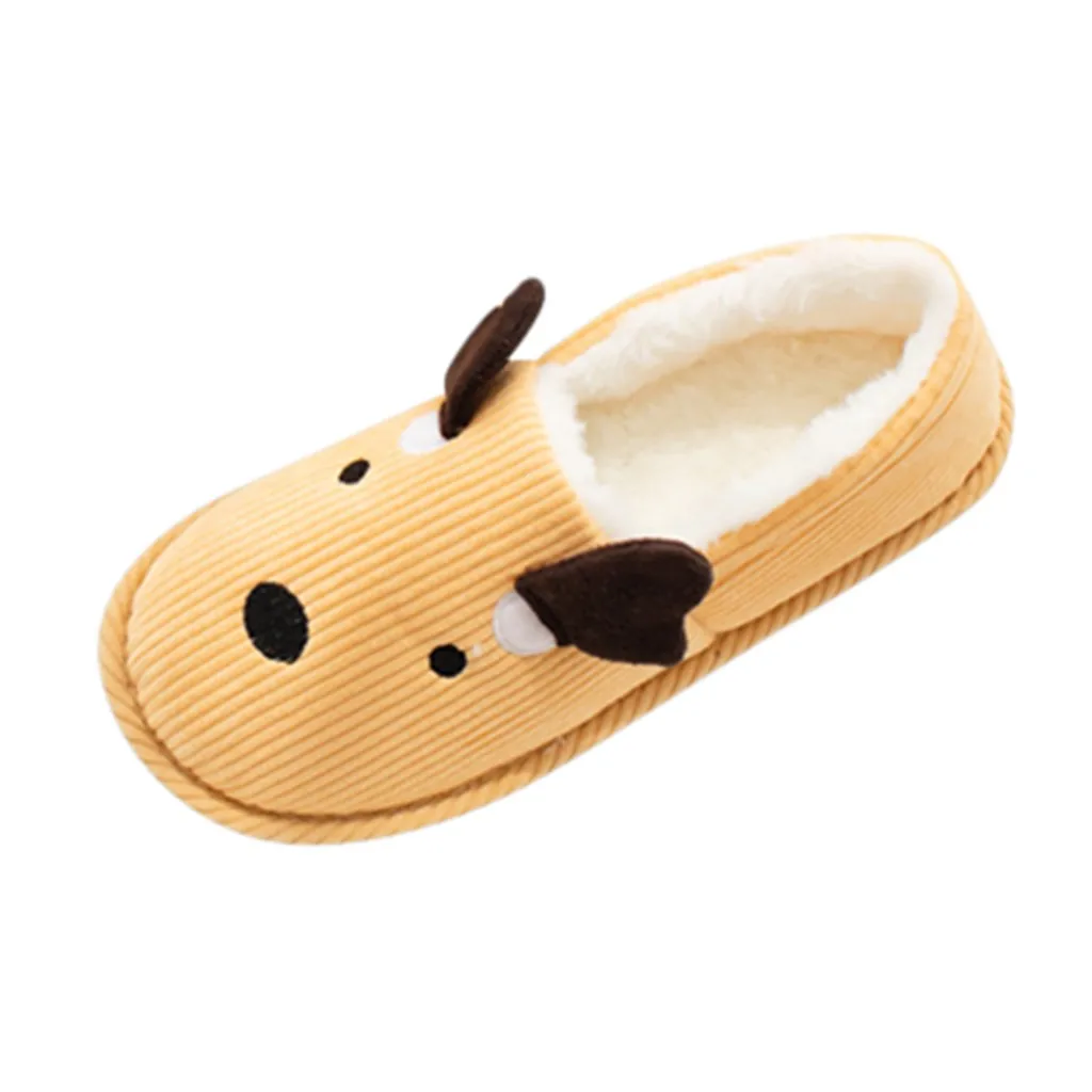 Yellow women shoes Warm Winter Slippers Indoor Home slippers Mute Cute shoes woman Soft Plush Ball Women Interior warm pantoufle femme - Color: Yellow