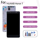 Оригинальный Для Huawei Honor7 ЖК-дисплей с сенсорным экраном дигитайзер в сборе с рамкой для Huawei Honor7 дисплей с рамкой Замена PLK-L01 PLK-AL10