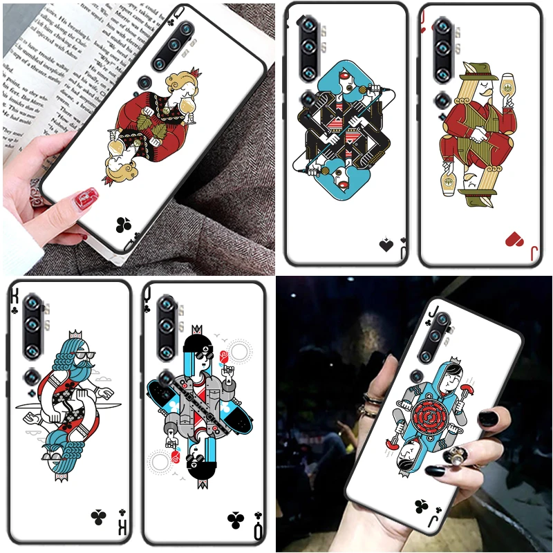 

Poker Kings And Queens Phone Case For Xiaomi Mi CC9 Pro CC9e 11 10 10S Lite Pro Ultra Note 10 Pro Coque Cases Carcasa