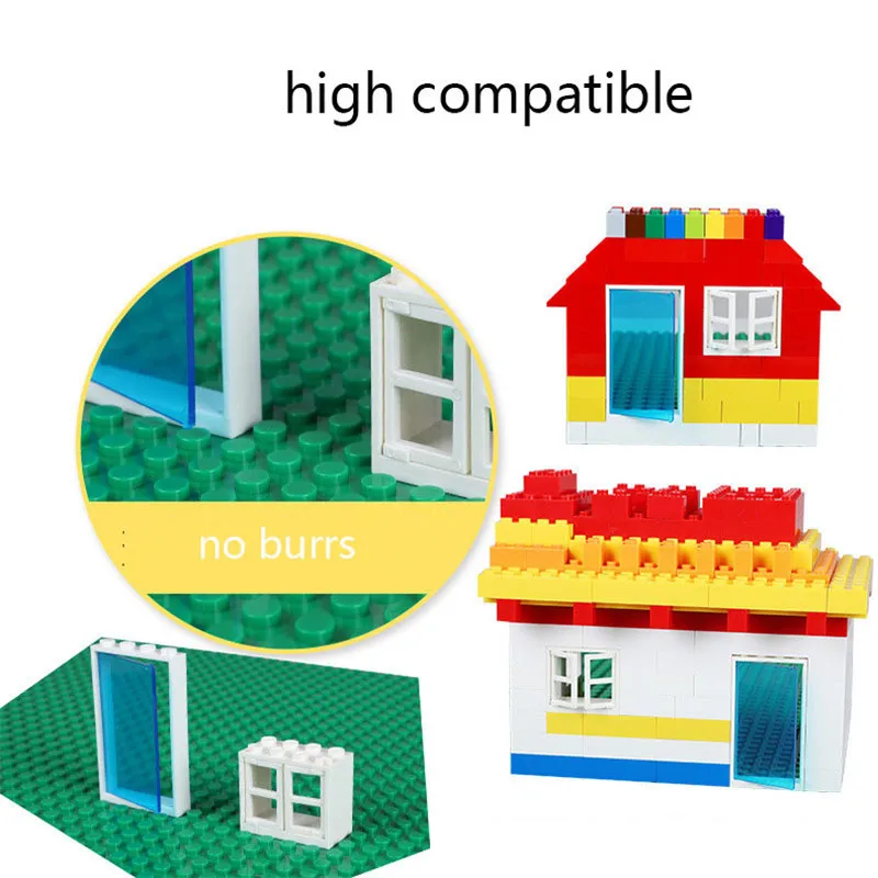 

30pcs Doors Windows Small Bricks Bulk MOC Parts Small Building Blocks DIY Educational Creator Compatible All Brands brick Toys