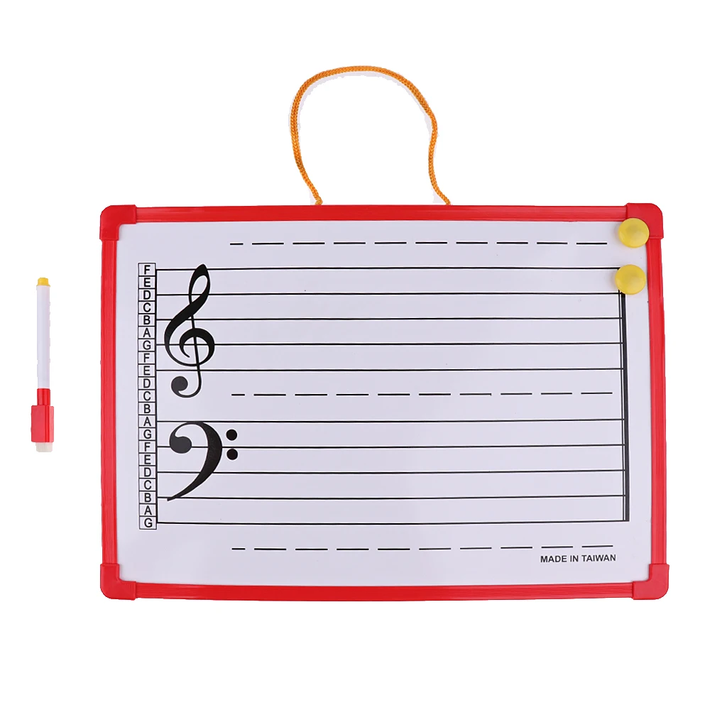 1 Set Music Theory Instruction Board Writing Whiteboard for Meeting School Teaching | Спорт и развлечения