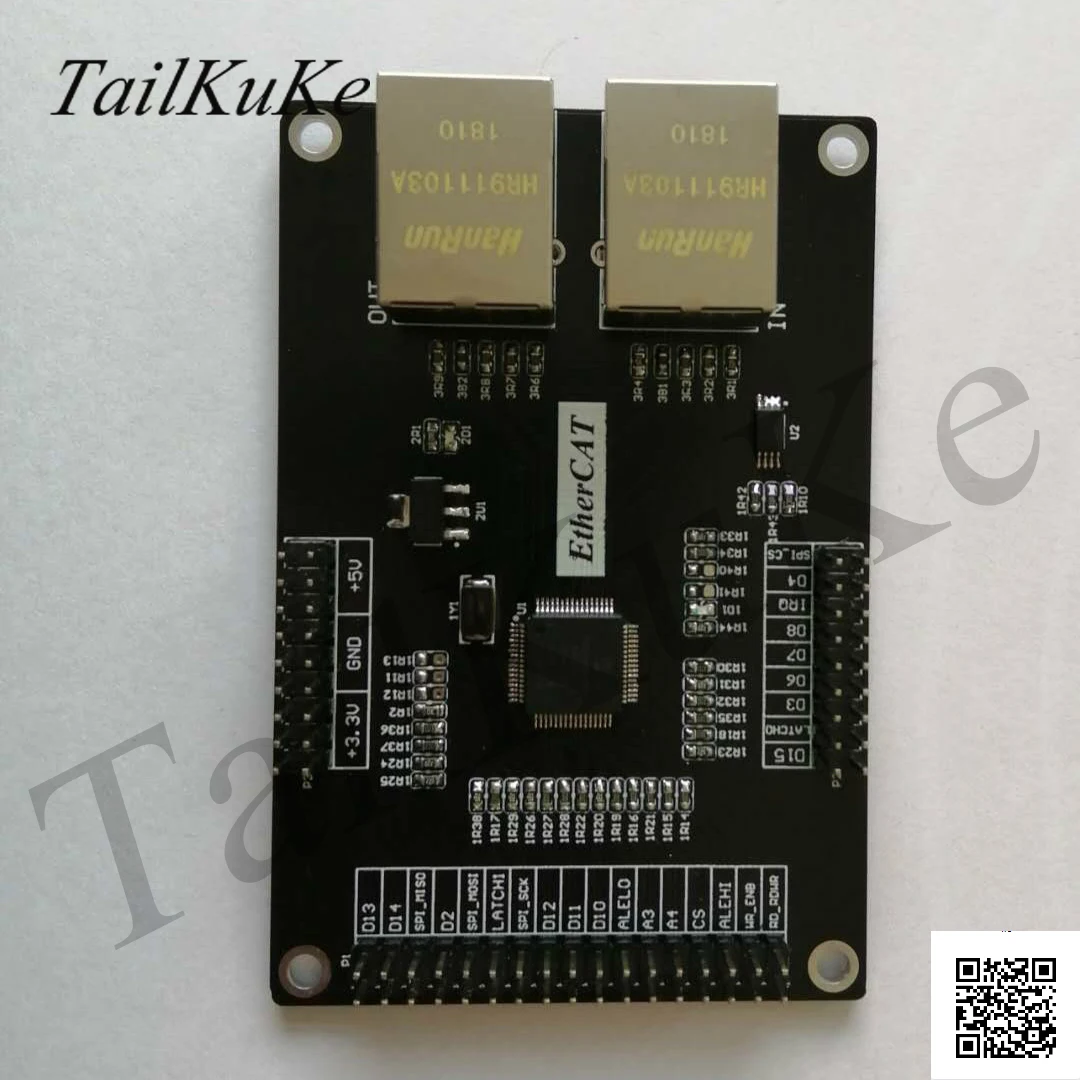 Макетная плата ведомой станции LAN9252 EtherCAT STM32F407ZGT6 SPI/FSMC для связи|Детали и