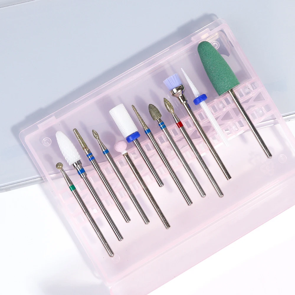 1 комплект квадратный фрез для маникюра/педикюра ящик хранения Пустой Дисплей