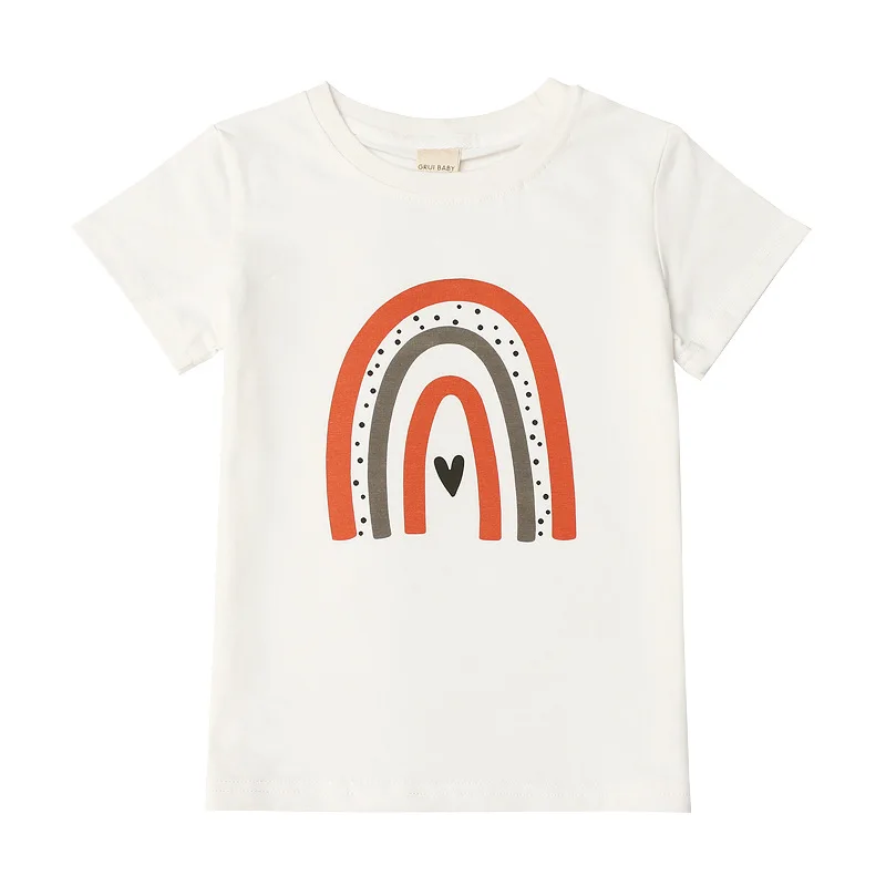 

Ins children's wear short-sleeved t-shirts, the new 2021 baby girls euramerican style summer leisure cotton coat