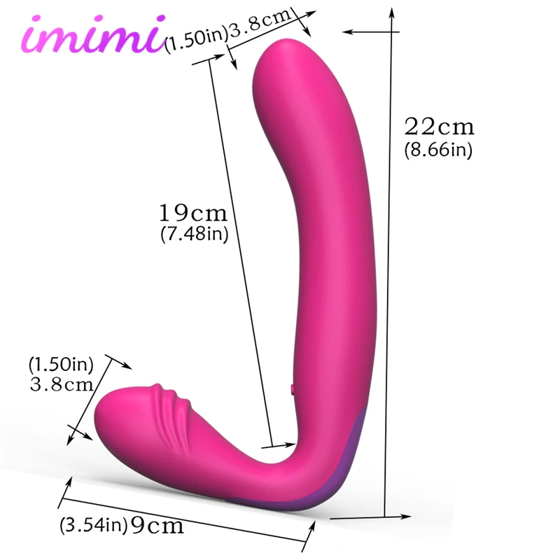 Двойной мотор без бретелек телефон для женщин точка G Вагина массаж Анальная пробка двухсторонний пенис