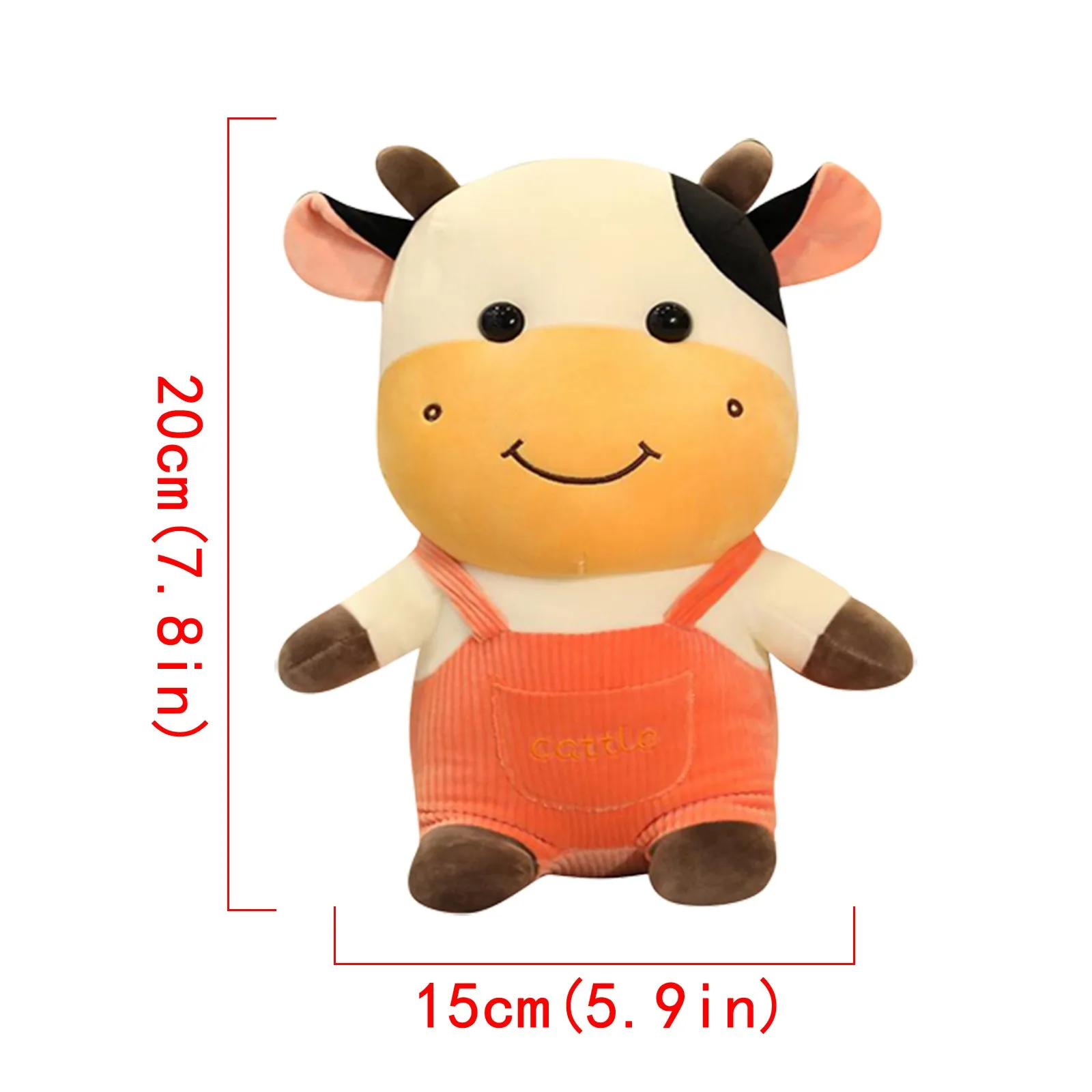 

HIINST Cartoon Cow Doll Stuffed Plush Toy Cute Simulation Animal Calf Model Plush Toy For kid