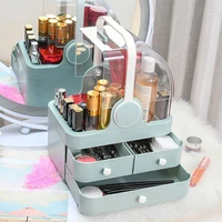 dust proof cosmetic storage box water proof jewelry nail polish makeup container multifunctional travel cosmetic organizer