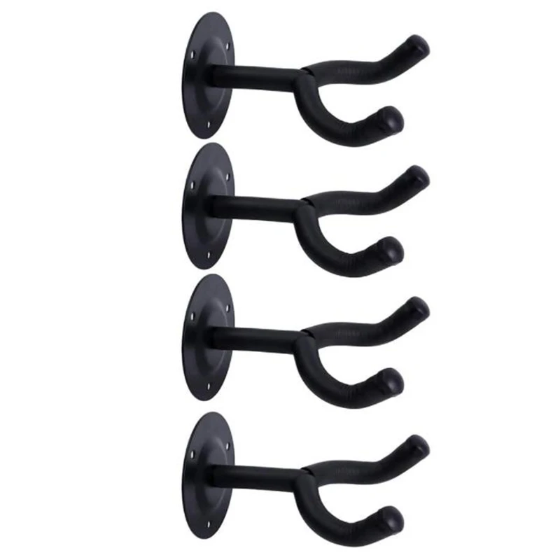 

4 Pcs Guitar Wall Mount,for Wall Hangers,Guitar Hooks Perfectly Displayed in Music Retail Stores/Bedrooms/Bars,Black