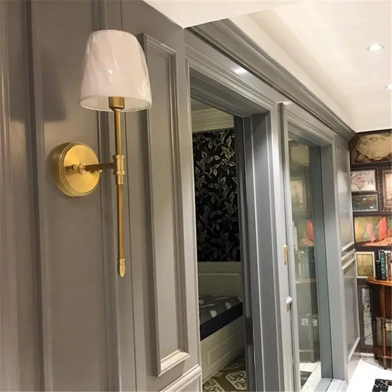 Современная настенная лампа украшение для дома спальни настенный