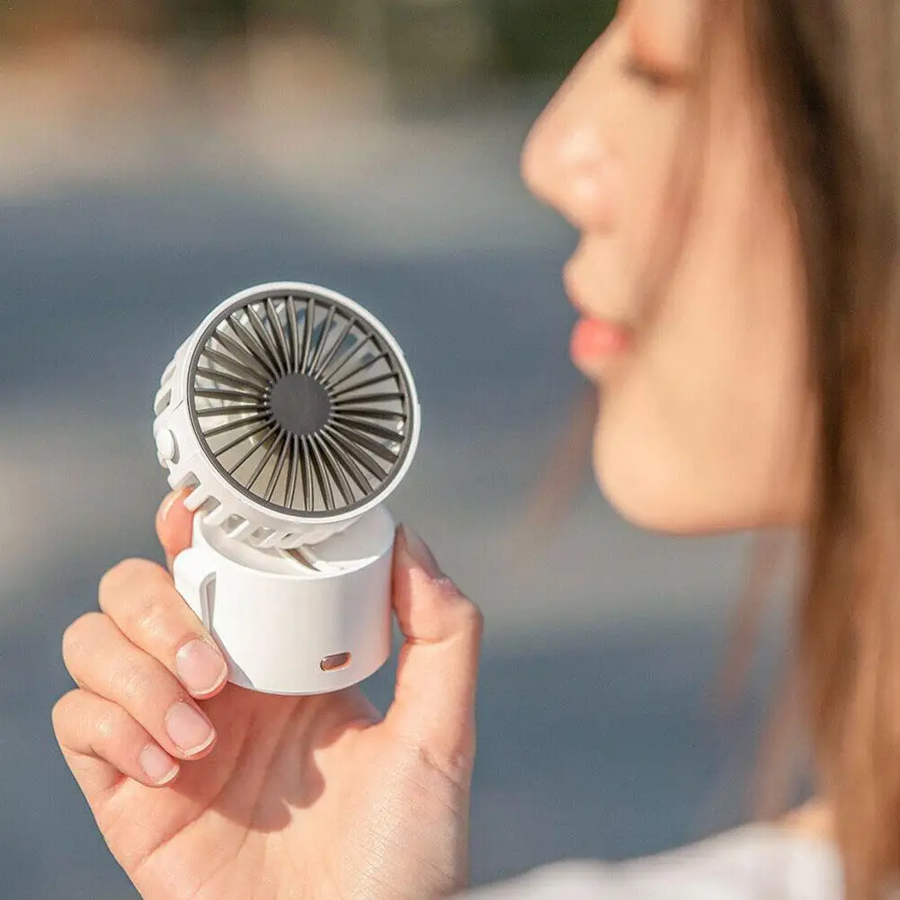 

Мини-вентилятор портативный с подвесным шейным вентилятором, Настольный ручной уличный охладитель с Usb-зарядкой и зажимом для вентилятора, ...