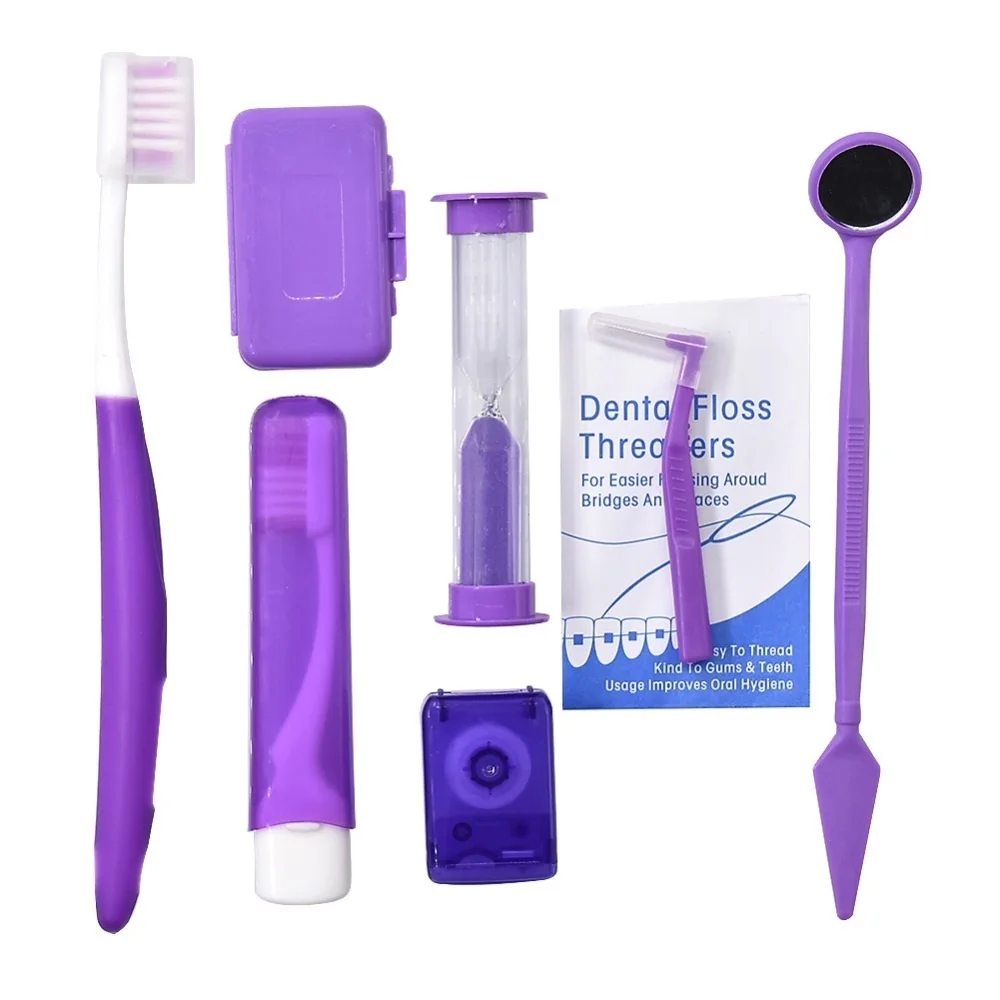 

Набор ортодонтических зубных щеток для ухода за полостью рта, 2 шт./компл.