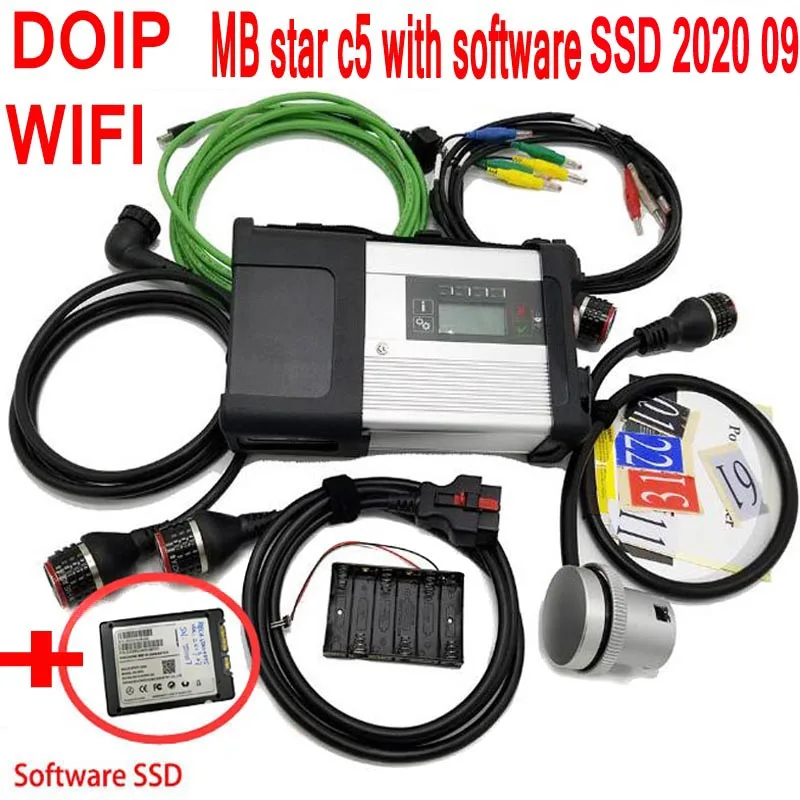 Mb Star C5 SD Connect Plus Doip с программным обеспечением SSD Wi Fi функцией диагностический