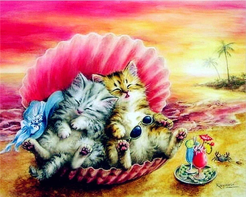 HUACAN картина по номерам животное масляная краска ing Cat комплект акриловая краска на холсте настенная художественная ручная краска ed домашний декор DIY подарок - Цвет: SZHC2405