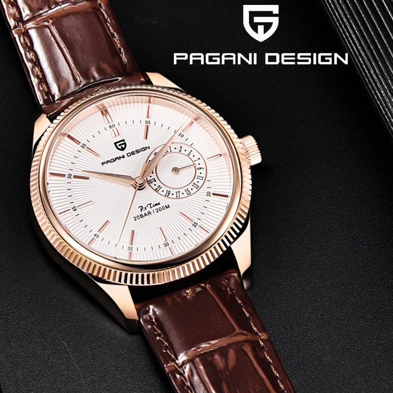 Pagani Design Men's Wristwatch Quartz Watches Automatic Date Stainless Steel Waterproof 200M Top Brand Sapphire Glass Clock 40MM